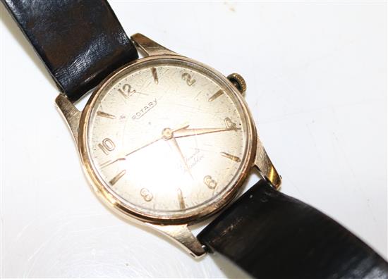 Gentlemans 9ct gold Rotary wristwatch